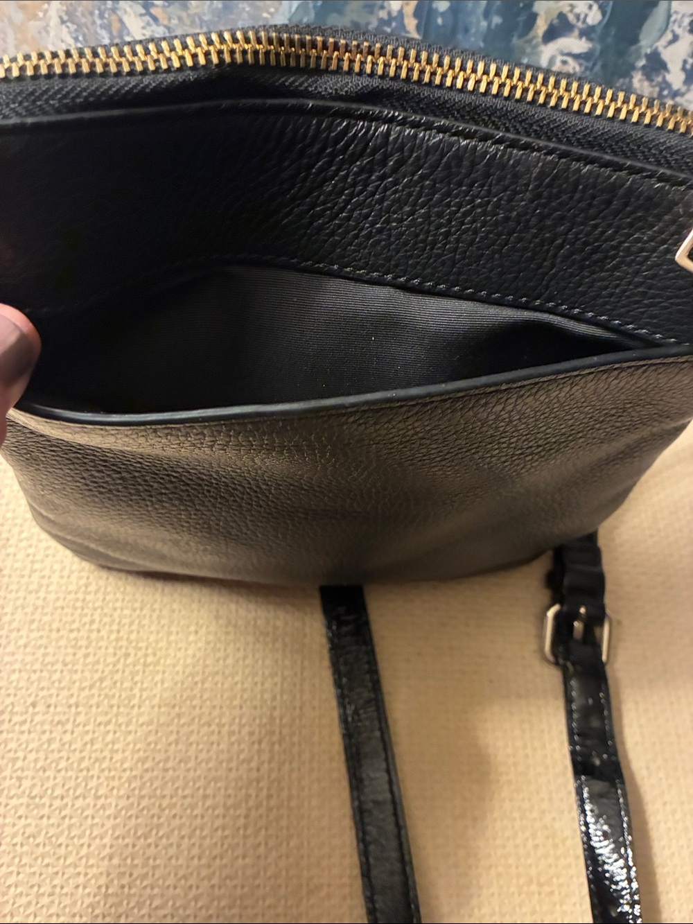 Genuine Coach Black jes slim Leather  Embossed Coach Crossbody Bag 2020 - Picture 6 of 10